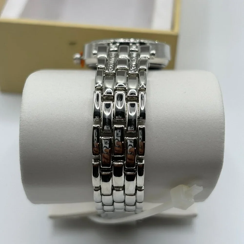 Charter Club Women’s Silver Round Link Watch - Picture 5 of 7